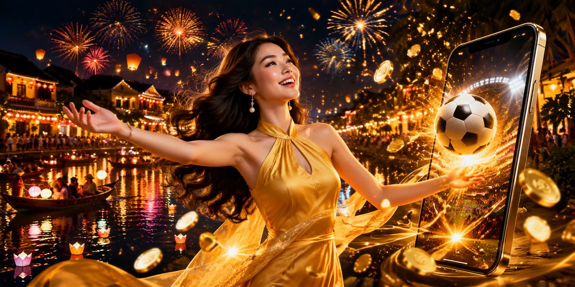 Lễ hội cá cược bóng đá tại Hội An với không khí náo nhiệt và người hâm mộ tham gia đặt cược trực tuyến