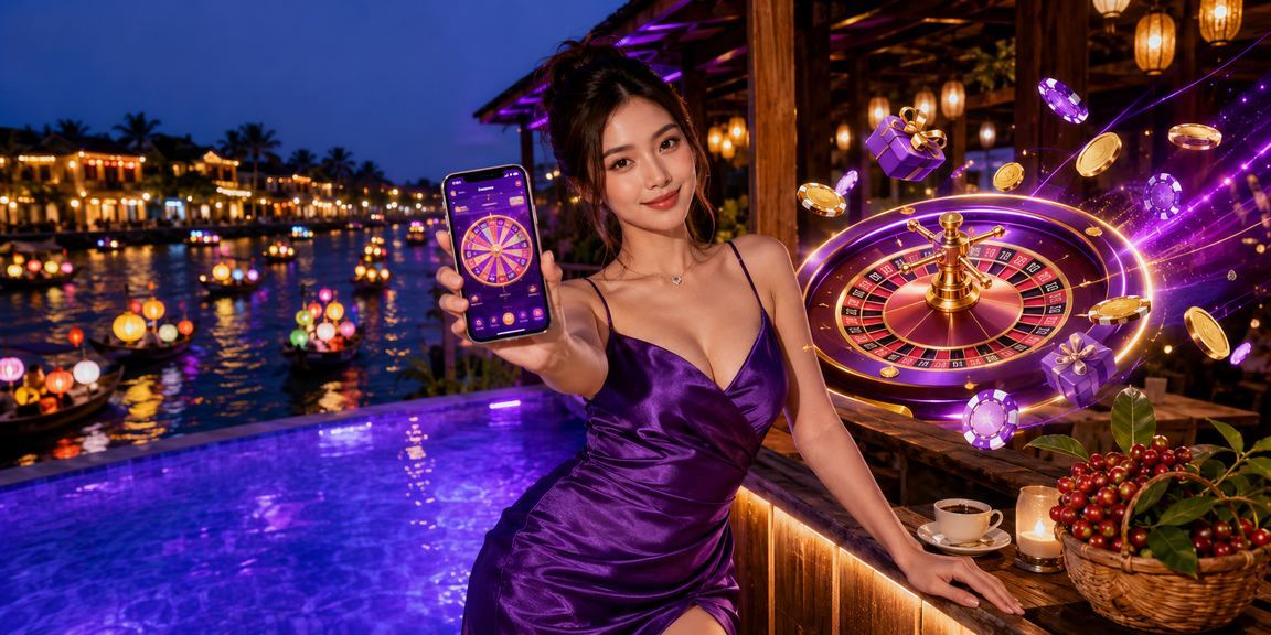 Bàn roulette phong cách Việt Nam tại Hội An kết hợp cà phê và giải trí